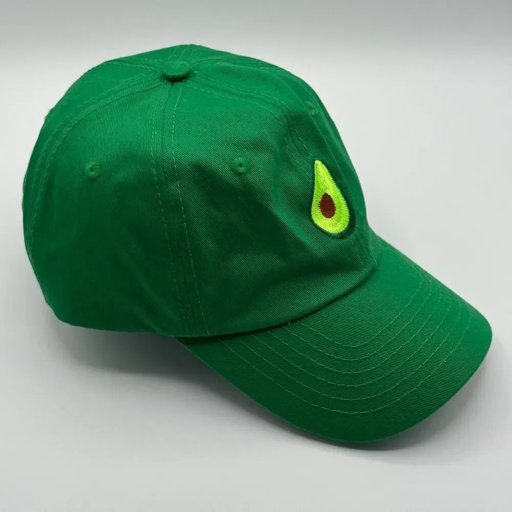 DALIX Avocado Embroidered Green Baseball Cap Fun Food Adjustable Strap Cap
